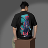 Men's Oversized Anime character Graphic Printed T-Shirt