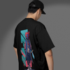 Men's Oversized Anime character Graphic Printed T-Shirt