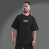 Men's Oversized Black Be Wild Graphic Printed T-Shirt