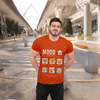 Men's Round Neck Dog Mood Graphic Printed T-Shirt