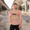 Men's Round Neck Dog Mood Graphic Printed T-Shirt