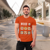 Men's Round Neck Dog Mood Graphic Printed T-Shirt