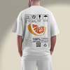 Men's Oversized White Fresh Graphic Printed T-Shirt