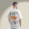 Men's Oversized White Fresh Graphic Printed T-Shirt