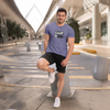 Men's Round Neck Game Time Graphic Printed T-Shirt