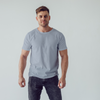 Men's Round Neck Grey Color T-shirt
