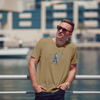 Men's Round Neck Outta Here Graphic Printed T-Shirt