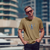 Men's Round Neck Outta Here Graphic Printed T-Shirt