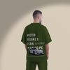 Men's Oversized Porsche Graphic Printed T-Shirt