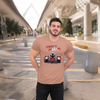Men's Round Neck Pink Strength Unleashed Graphic Printed T-Shirt