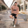 Men's Round Neck Pink Strength Unleashed Graphic Printed T-Shirt