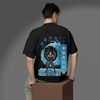 Men's Oversized Water Ninja Graphic Printed T-Shirt