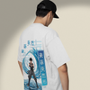 Men's Oversized Water Ninja Graphic Printed T-Shirt